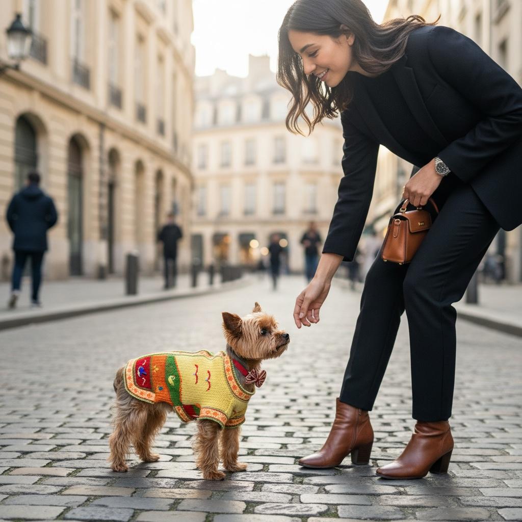 Yellow zip up the back Luxury sweater