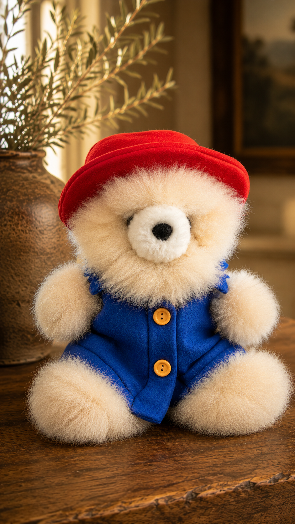 Handcrafted Baby Alpaca Peruvian Duffle Bear – Luxury Storybook Collectible
