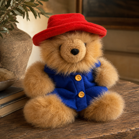 Handcrafted Baby Alpaca Peruvian Duffle Bear – Luxury Storybook Collectible
