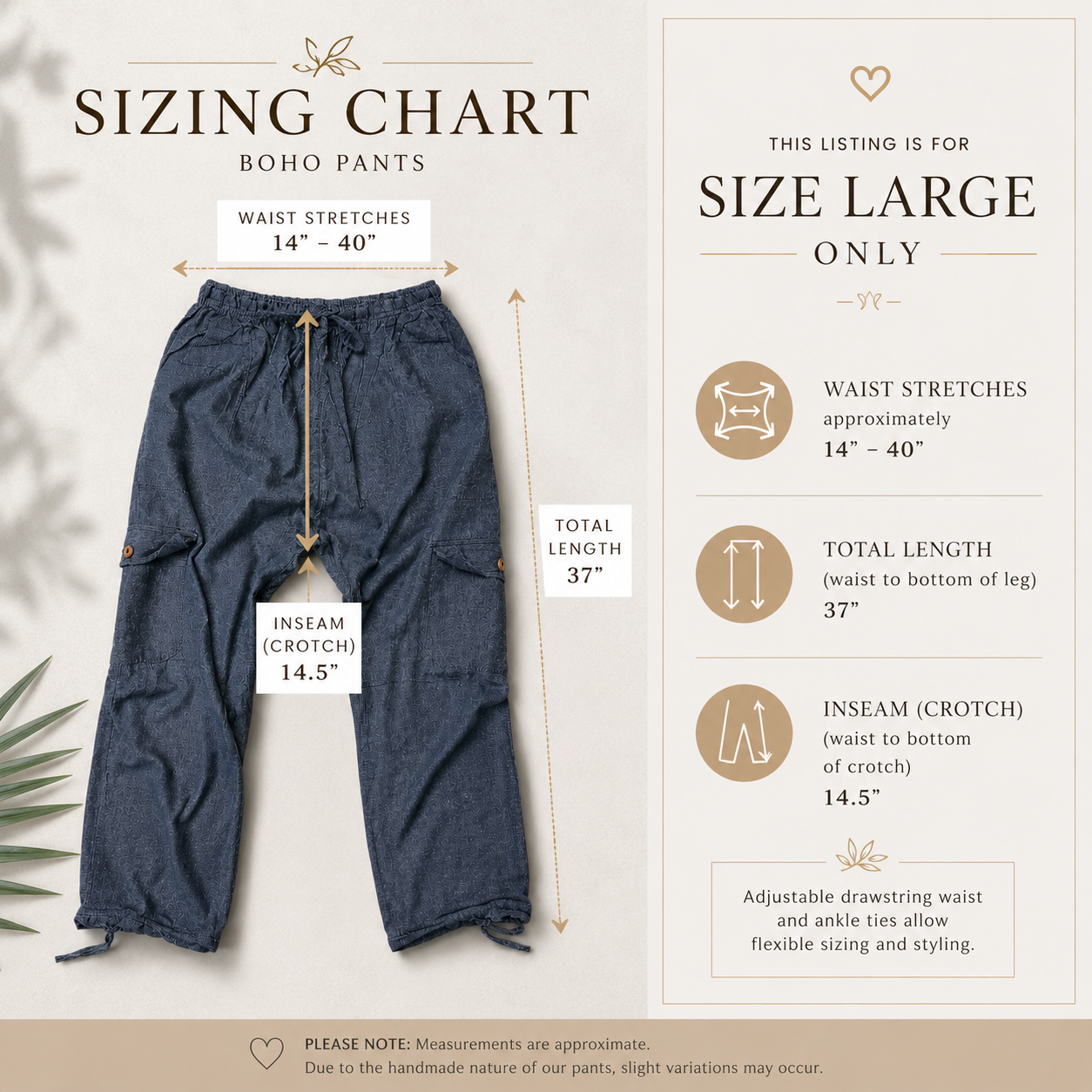 Luxury Solid Color Boho Harem Pants | Peruvian Pima Cotton Resort & Beach Pants for Women