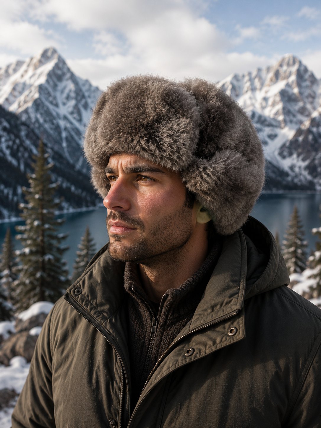 Baby Alpaca Fur Trapper Hat – Ultra Warm Outdoor Winter Hat