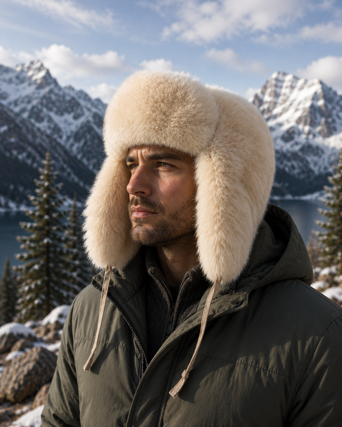 Baby Alpaca Fur Trapper Hat – Ultra Warm Outdoor Winter Hat