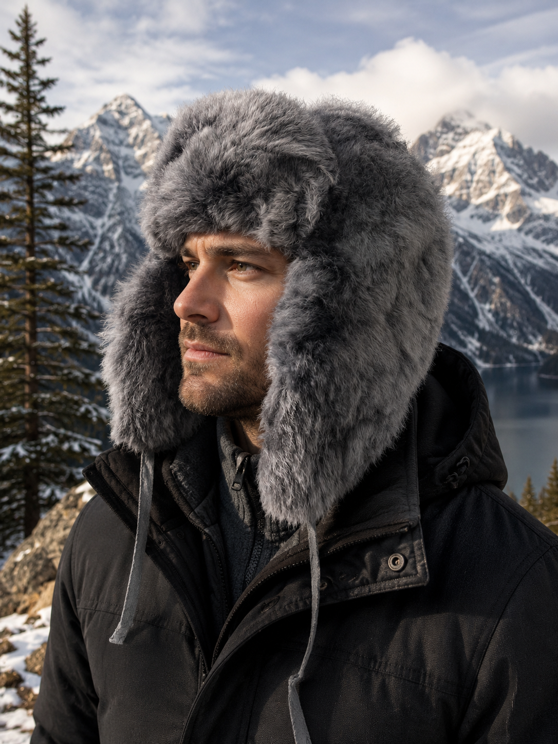 Baby Alpaca Fur Trapper Hat – Ultra Warm Outdoor Winter Hat