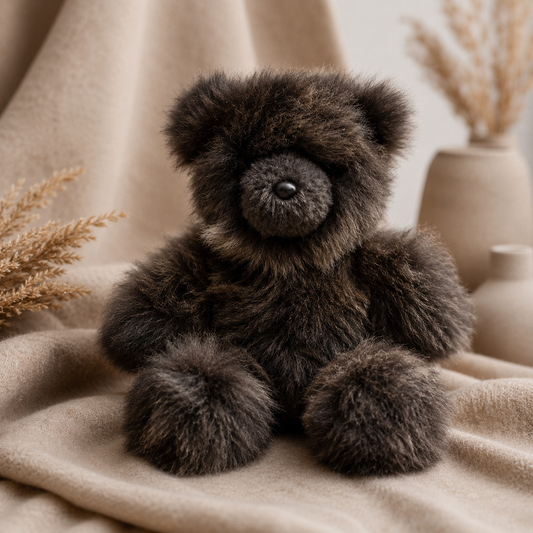 Handmade baby Alpaca fur bears