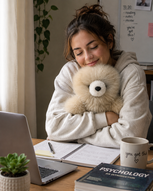 Handmade baby Alpaca fur bears