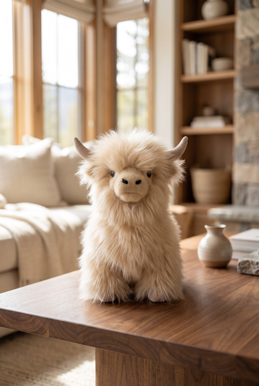 Luxury Baby Suri Alpaca Highland Bull | Handmade in Peru