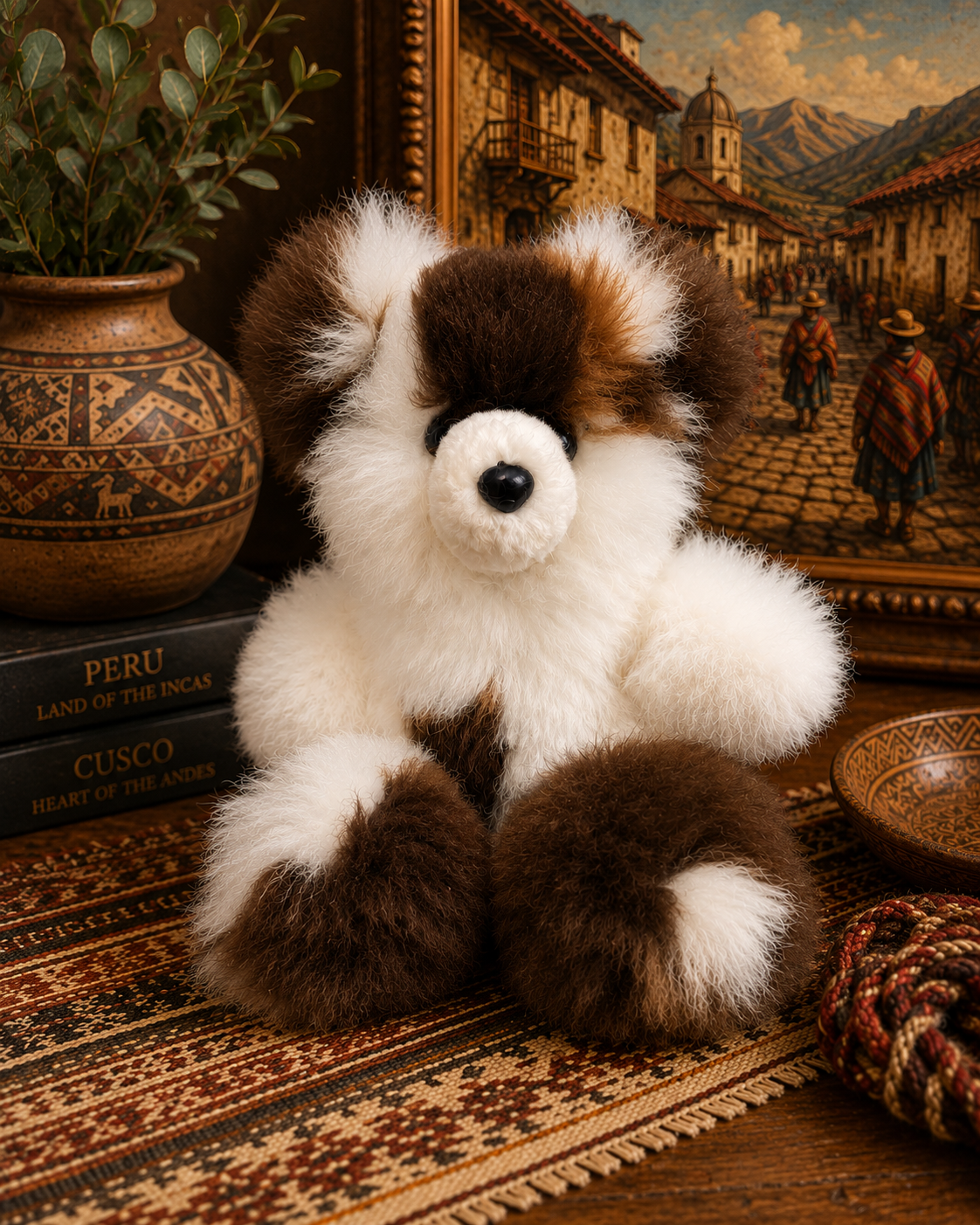 Handmade baby Alpaca fur bears