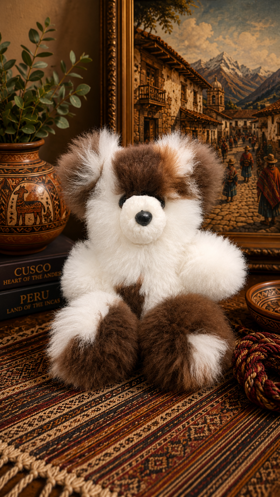 Handmade baby Alpaca fur bears