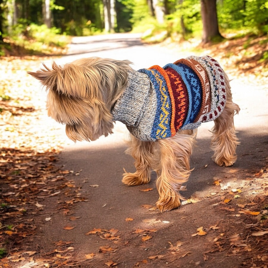 OATMEAL color NAZCA Alpaca sweater for dogs 2lbs - 35 lbs.