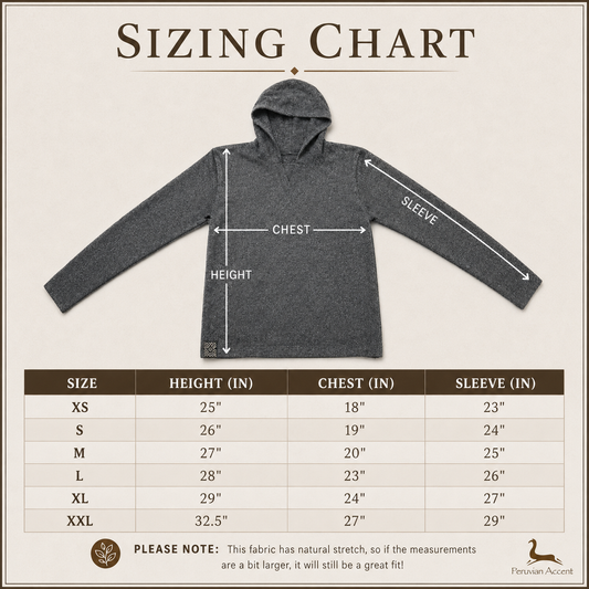 Luxury Baby Alpaca Hoodie – Heat Regulating Designer Outdoor Sweater for Men