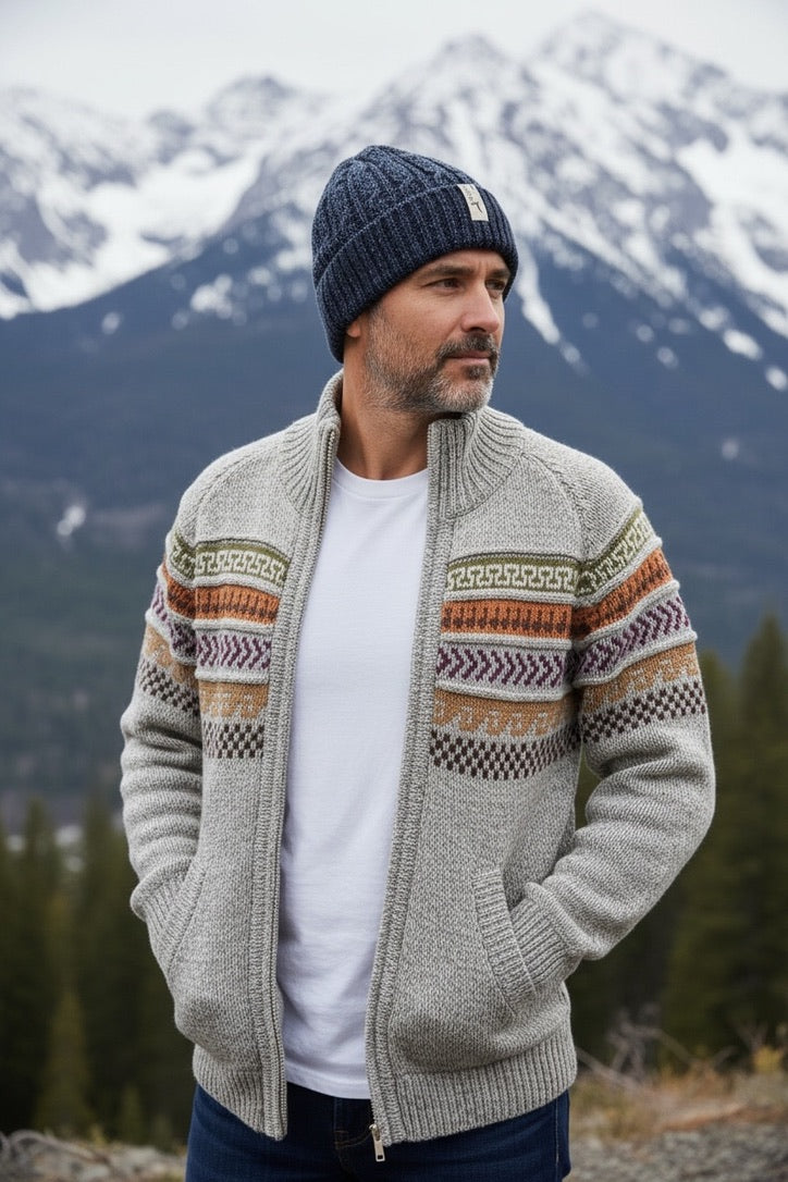 Cusco ALPACA Zip Up Sweater by Peruvian Accent. An amazing sweater.