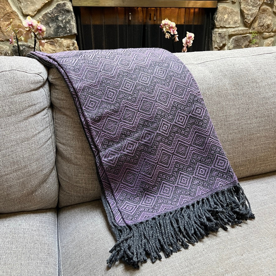 Royal Purple Alpaca blanket.
