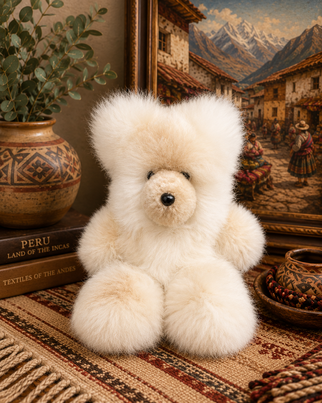 Handmade baby Alpaca fur bears