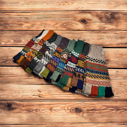 Alpaca Fingerless gloves. Unisex. (multiple colors)