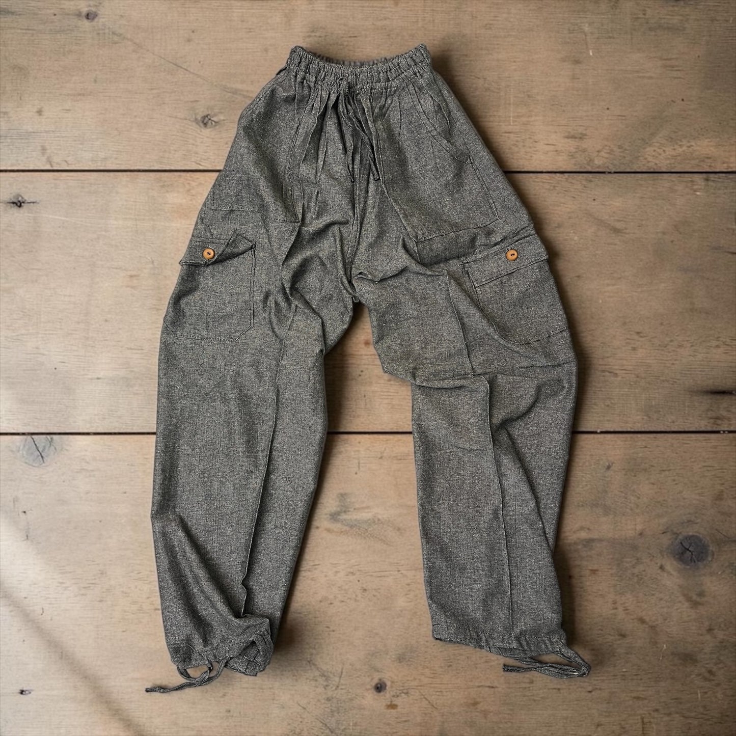Luxury Solid Color Boho Harem Pants | Peruvian Pima Cotton Resort & Beach Pants for Women