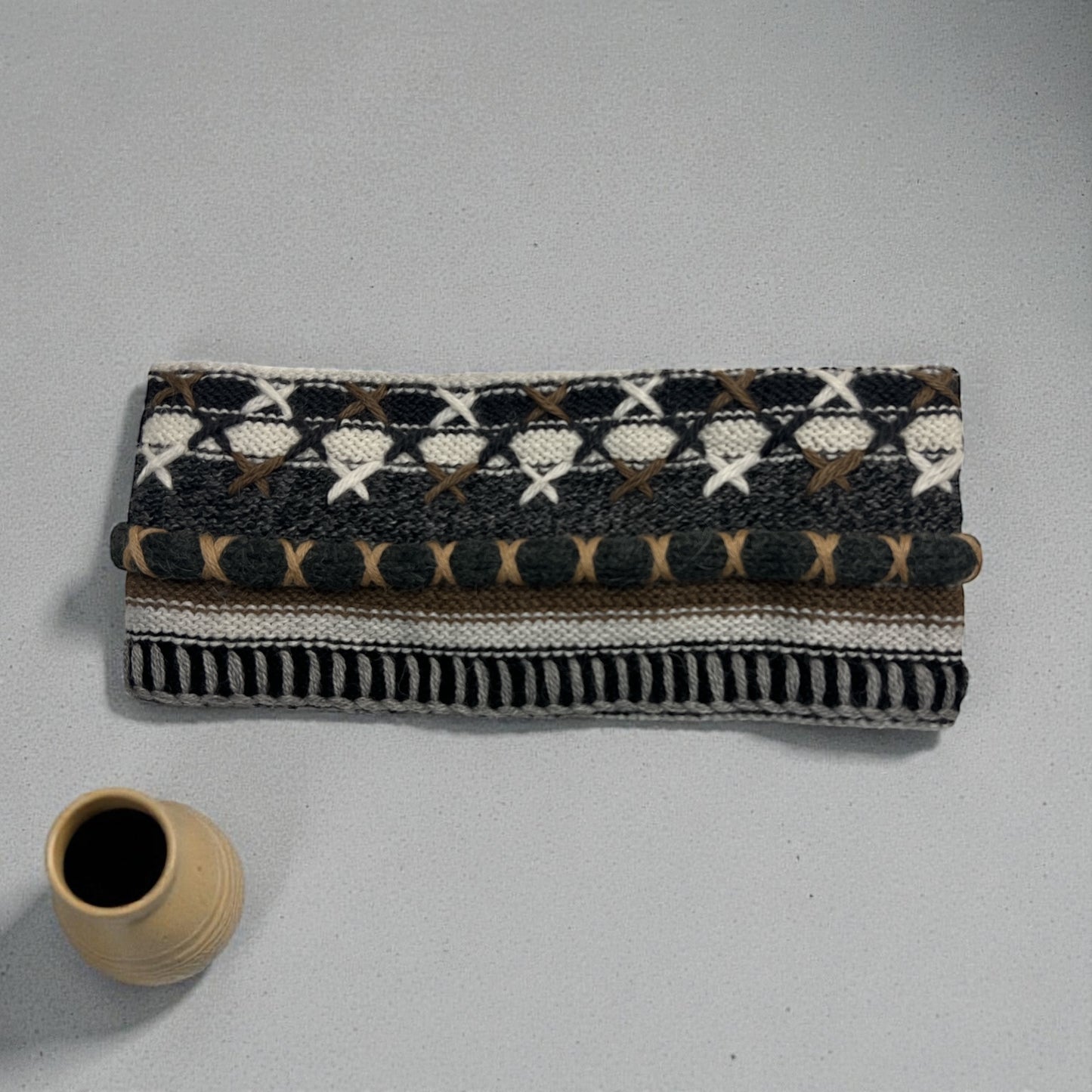 Peruvian Handmade reversible alpaca headbands