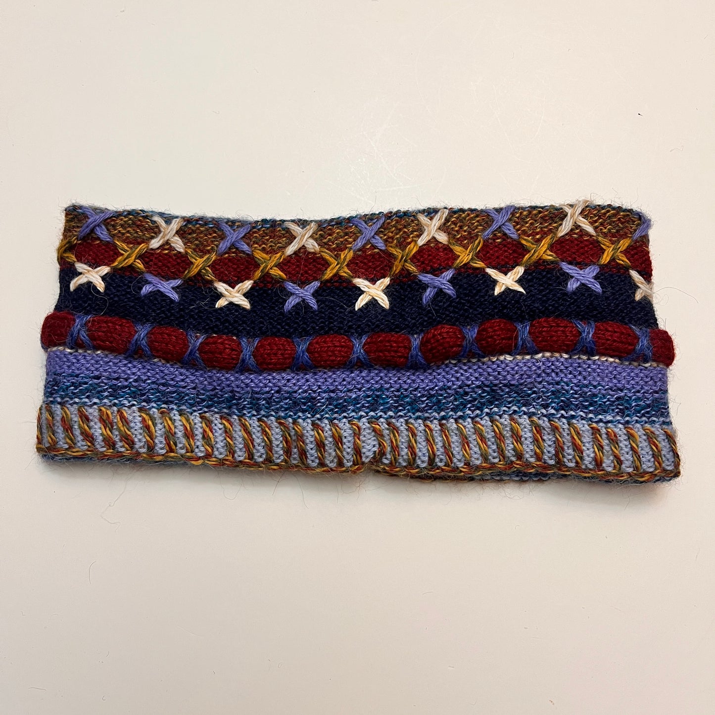 Peruvian Handmade reversible alpaca headbands