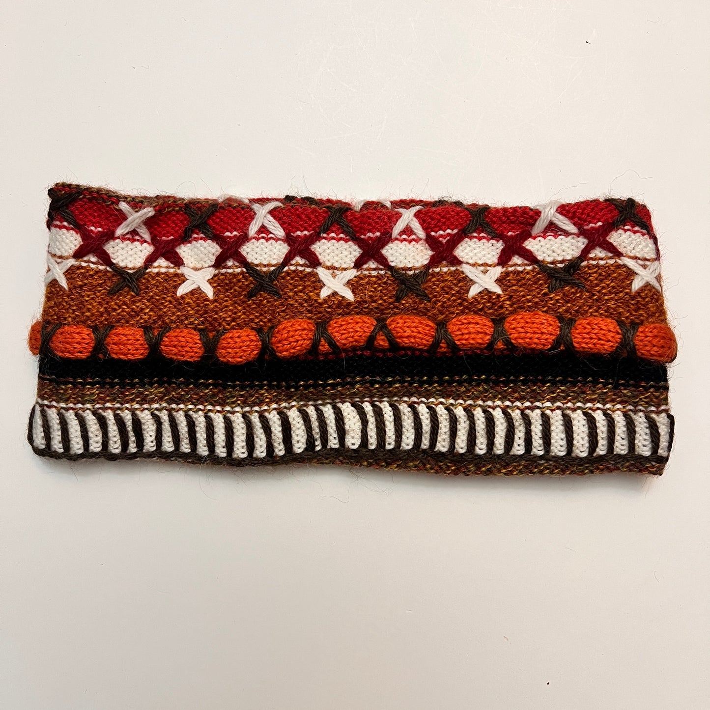 Peruvian Handmade reversible alpaca headbands