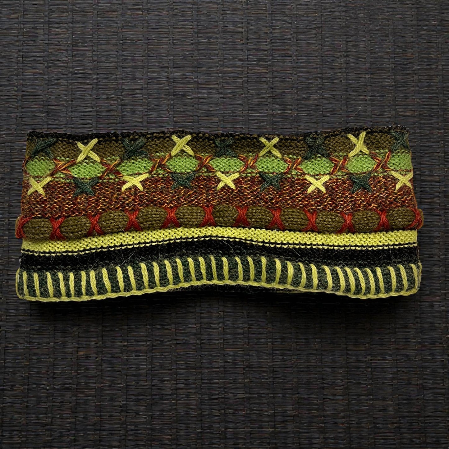 Peruvian Handmade reversible alpaca headbands