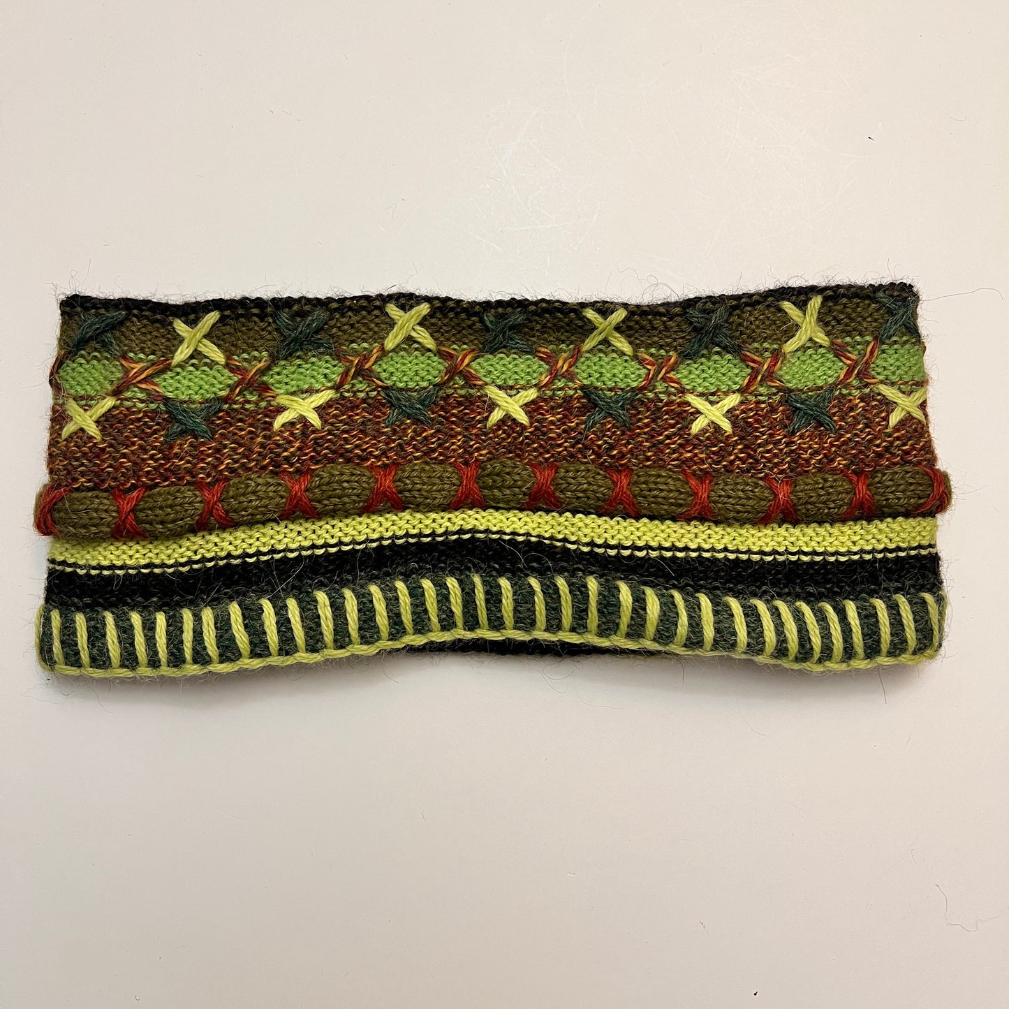 Peruvian Handmade reversible alpaca headbands