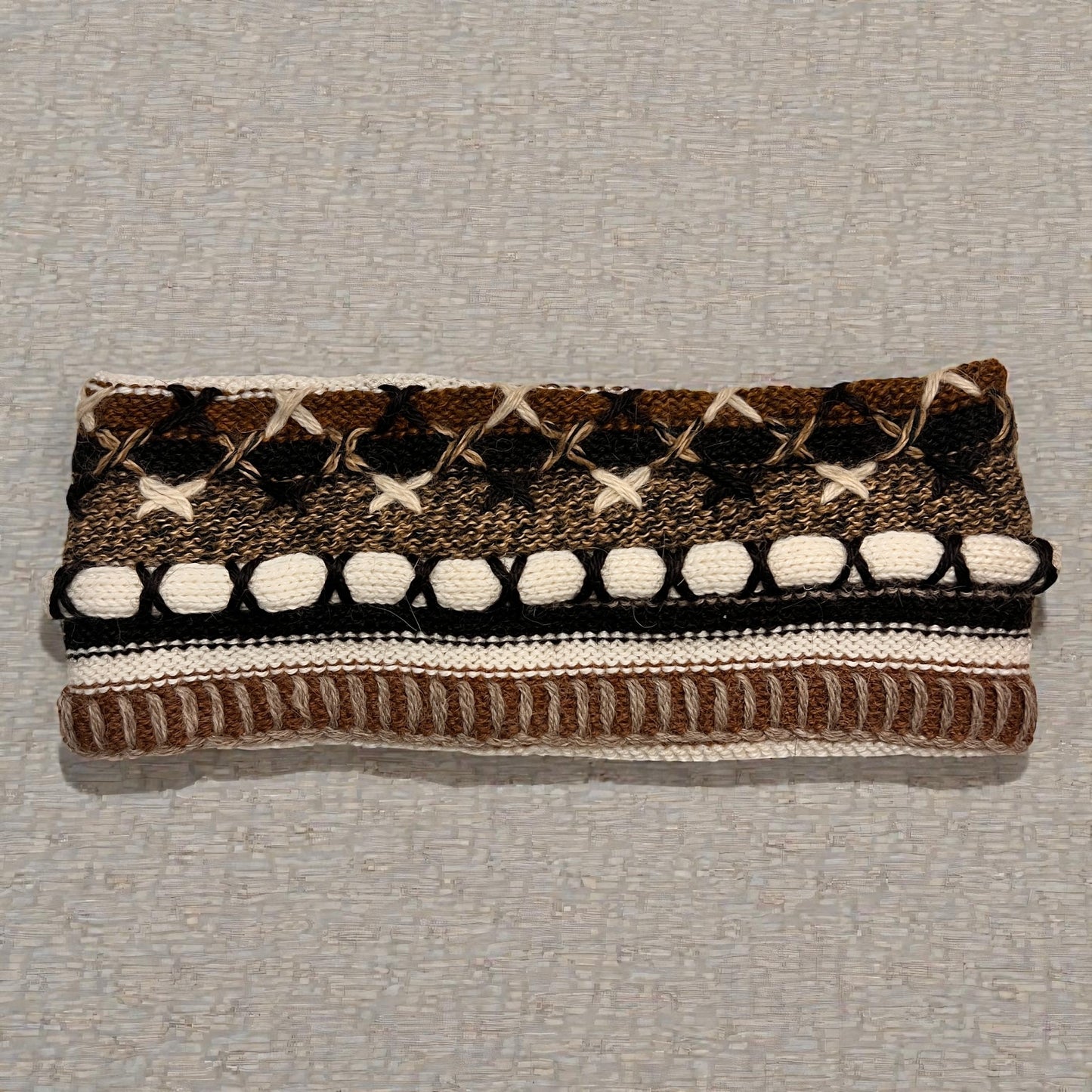 Peruvian Handmade reversible alpaca headbands