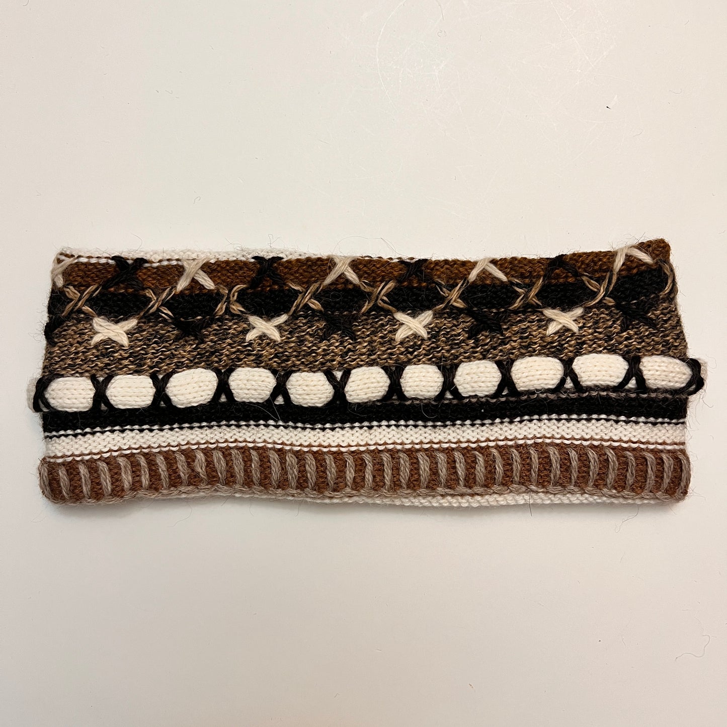 Peruvian Handmade reversible alpaca headbands