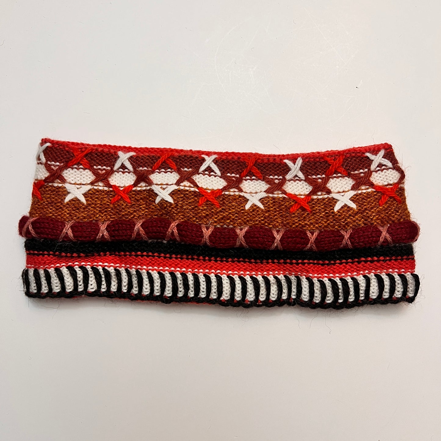 Peruvian Handmade reversible alpaca headbands