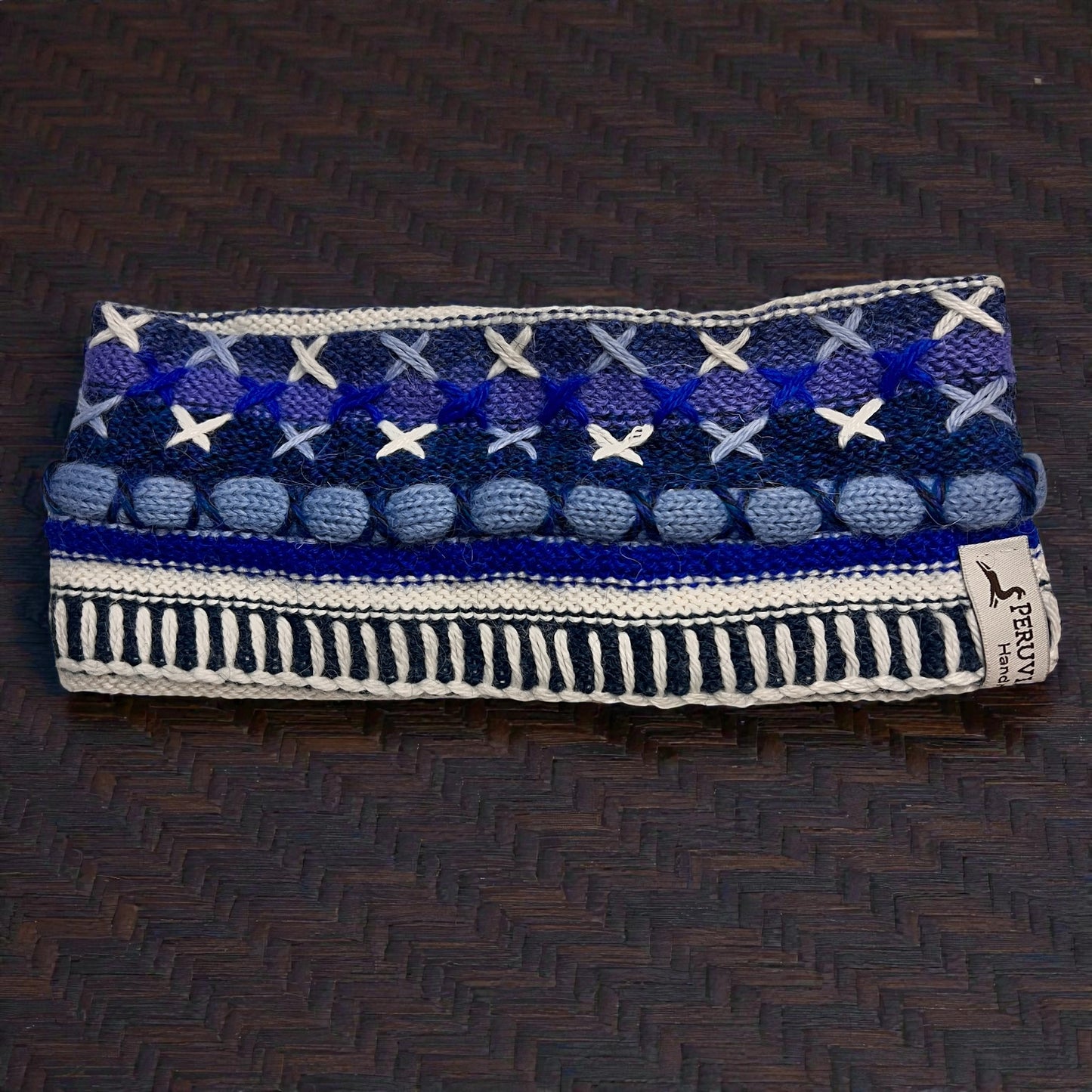 Peruvian Handmade reversible alpaca headbands