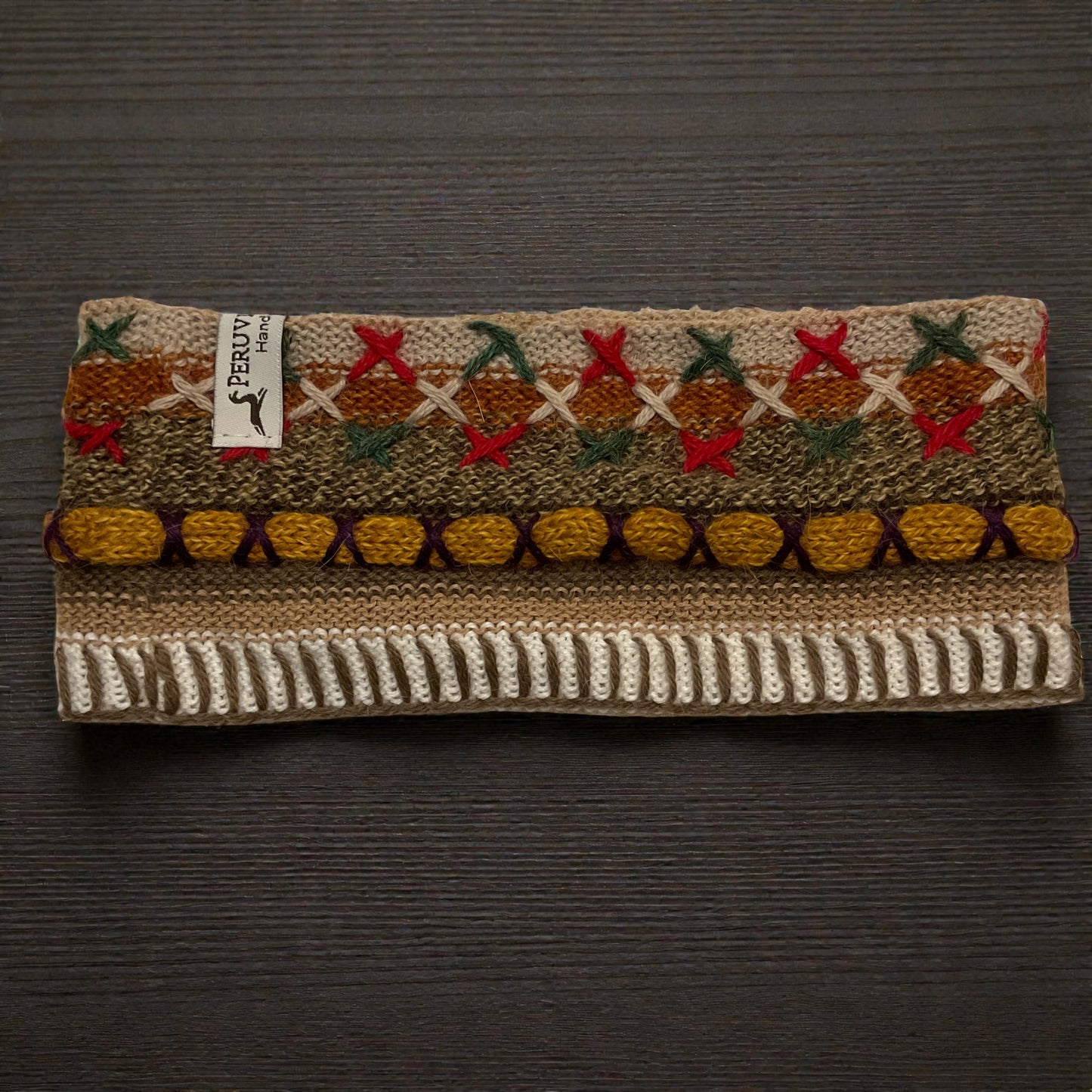 Peruvian Handmade reversible alpaca headbands