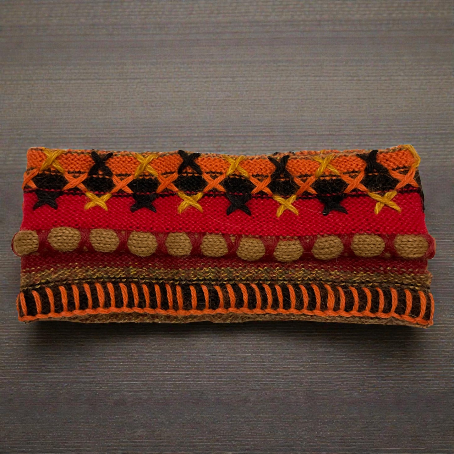 Peruvian Handmade reversible alpaca headbands