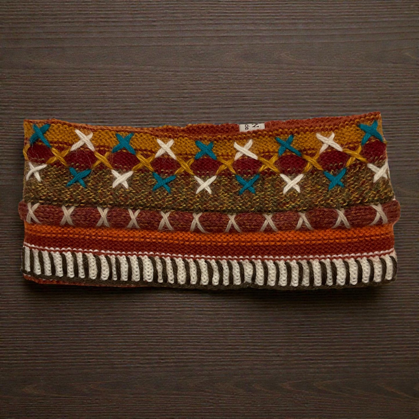 Peruvian Handmade reversible alpaca headbands