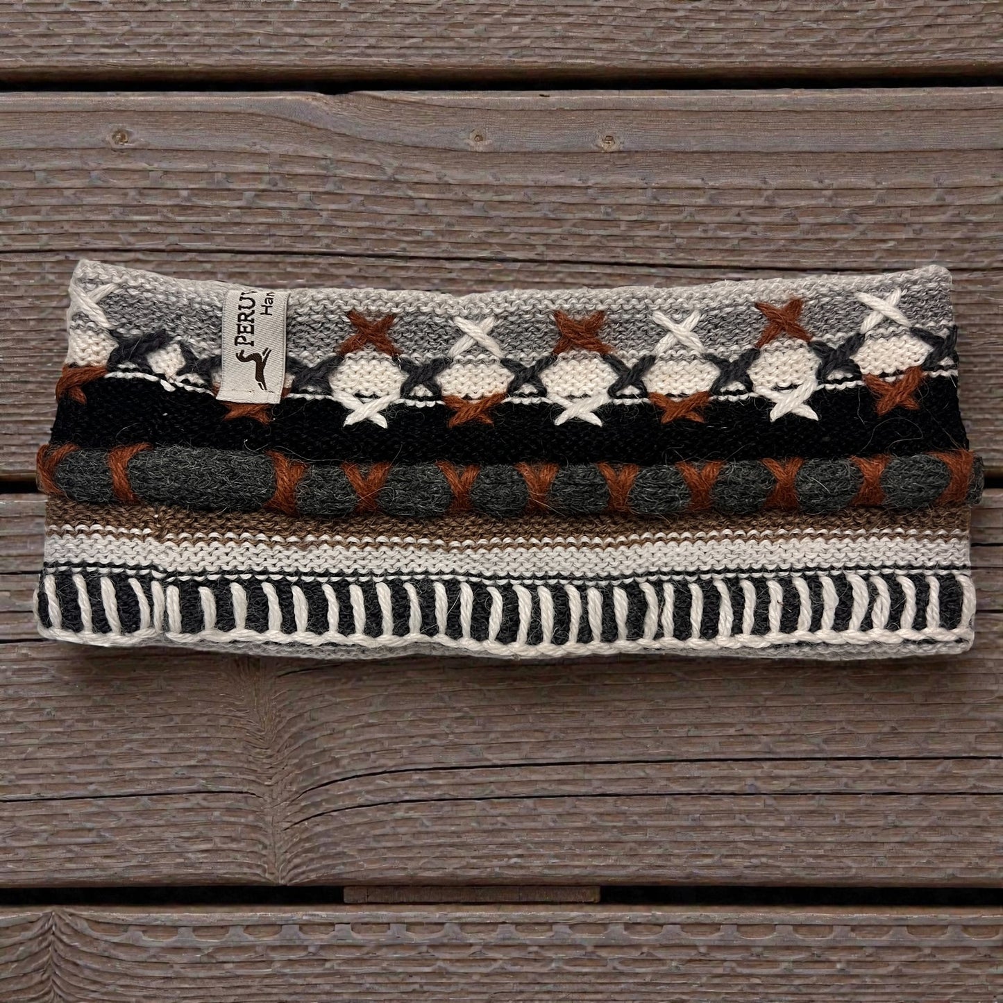 Peruvian Handmade reversible alpaca headbands