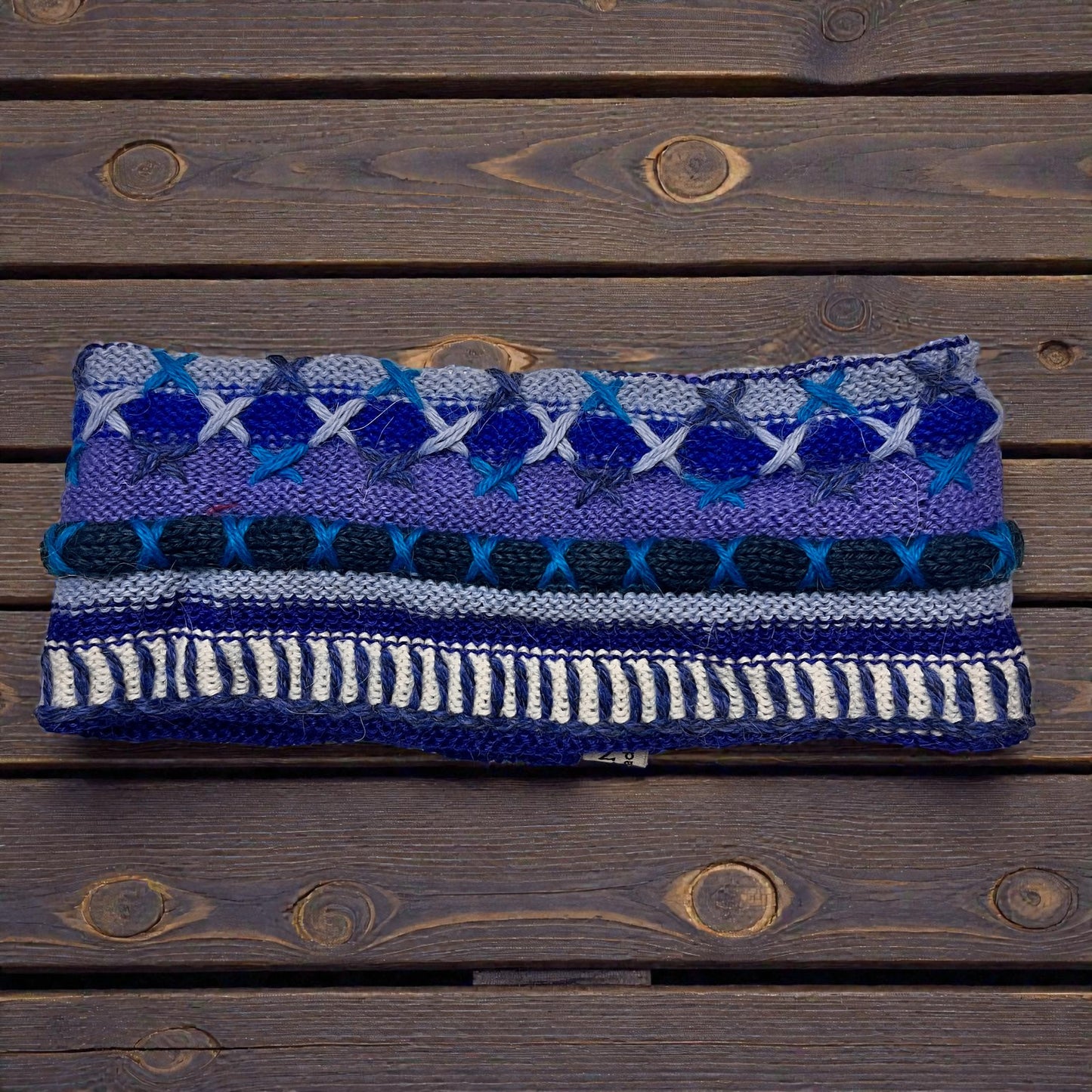 Peruvian Handmade reversible alpaca headbands