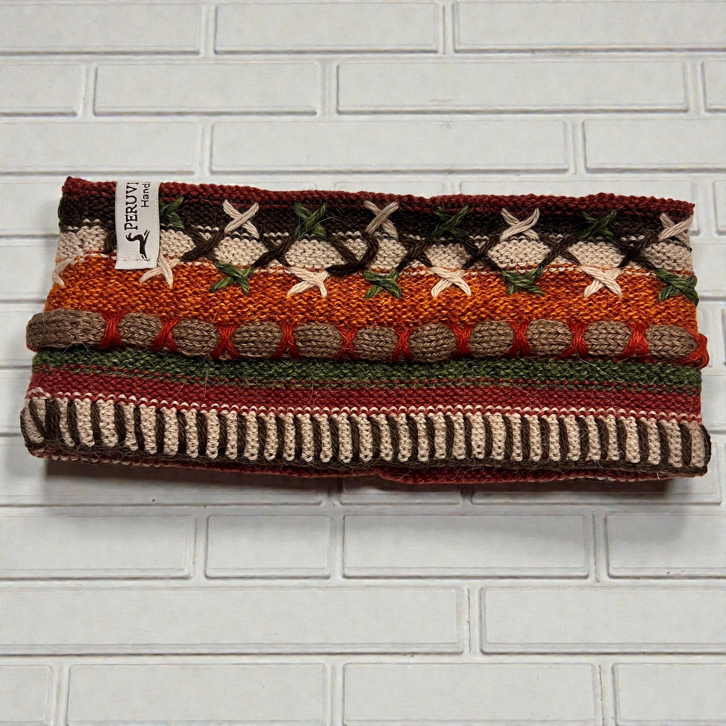 Peruvian Handmade reversible alpaca headbands