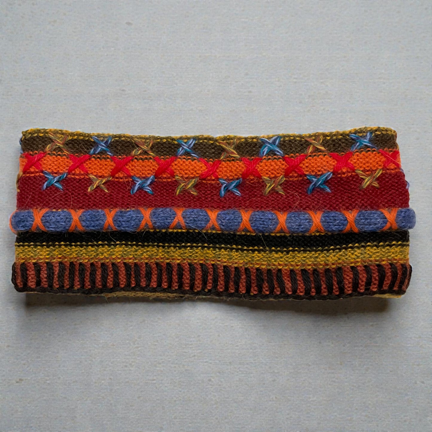 Peruvian Handmade reversible alpaca headbands