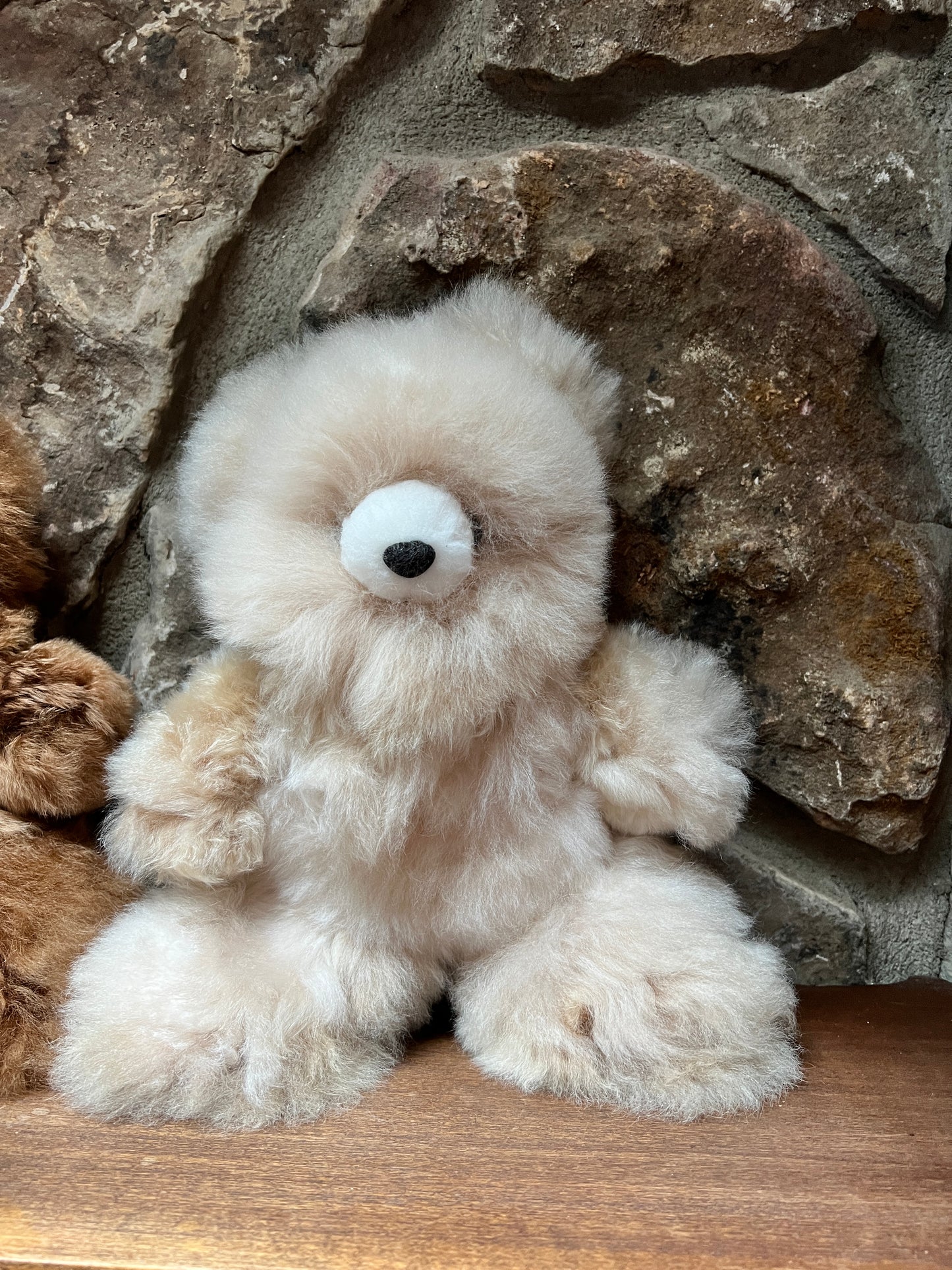 Handmade baby Alpaca fur bear