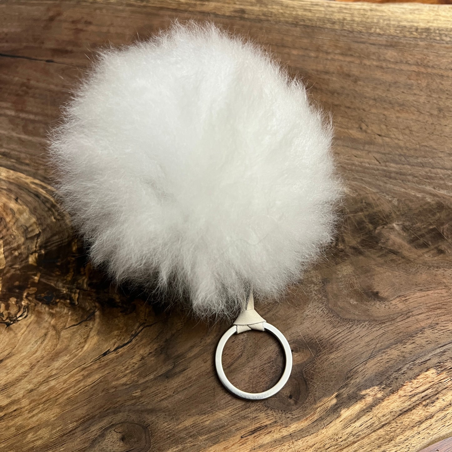 Luxury Baby Alpaca Fur Pom Pom Keychain – Handmade Purse Charm