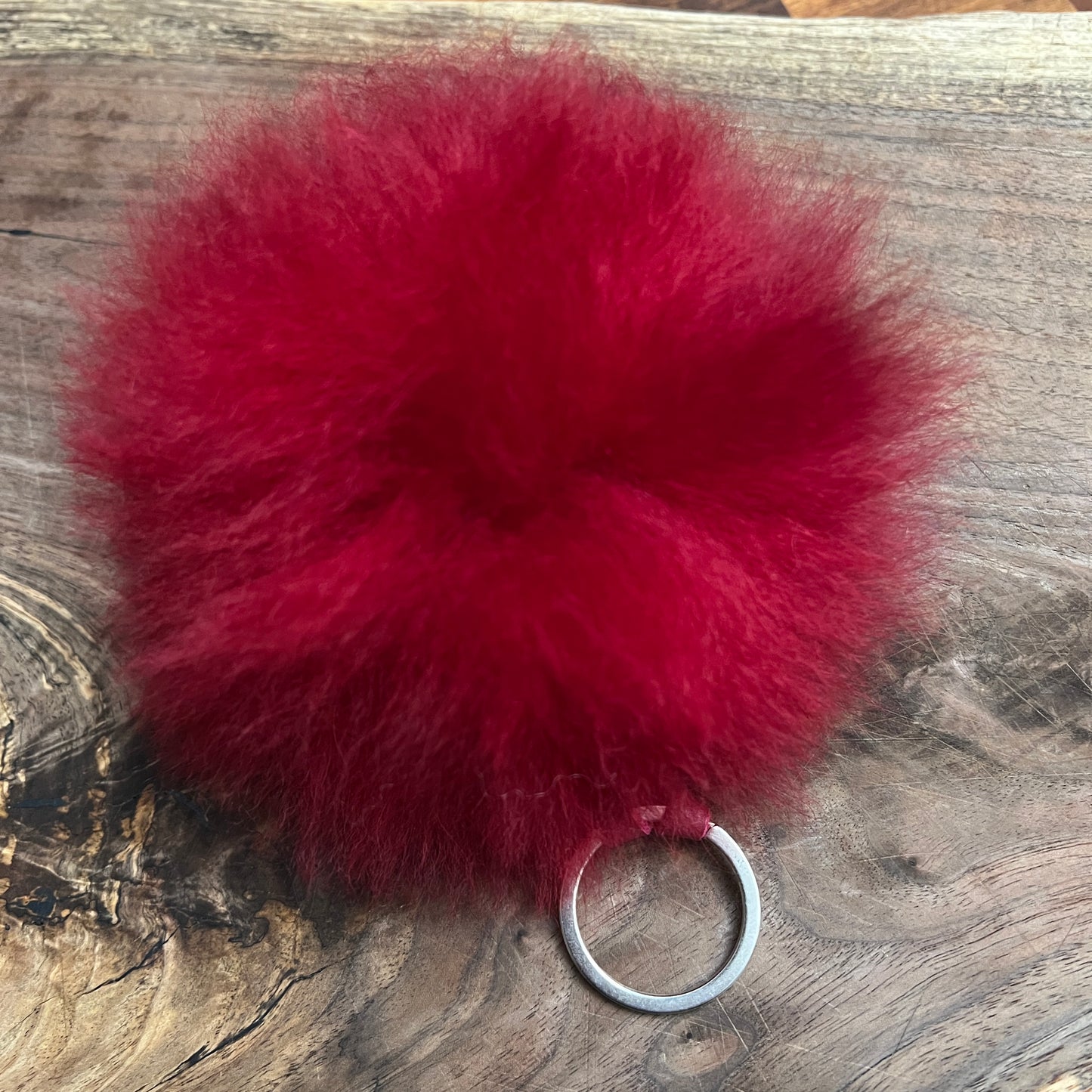 Luxury Baby Alpaca Fur Pom Pom Keychain – Handmade Purse Charm
