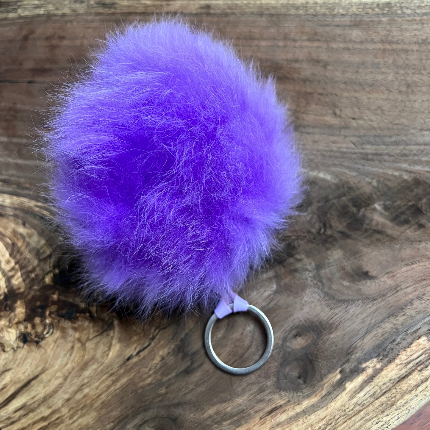 Luxury Baby Alpaca Fur Pom Pom Keychain – Handmade Purse Charm