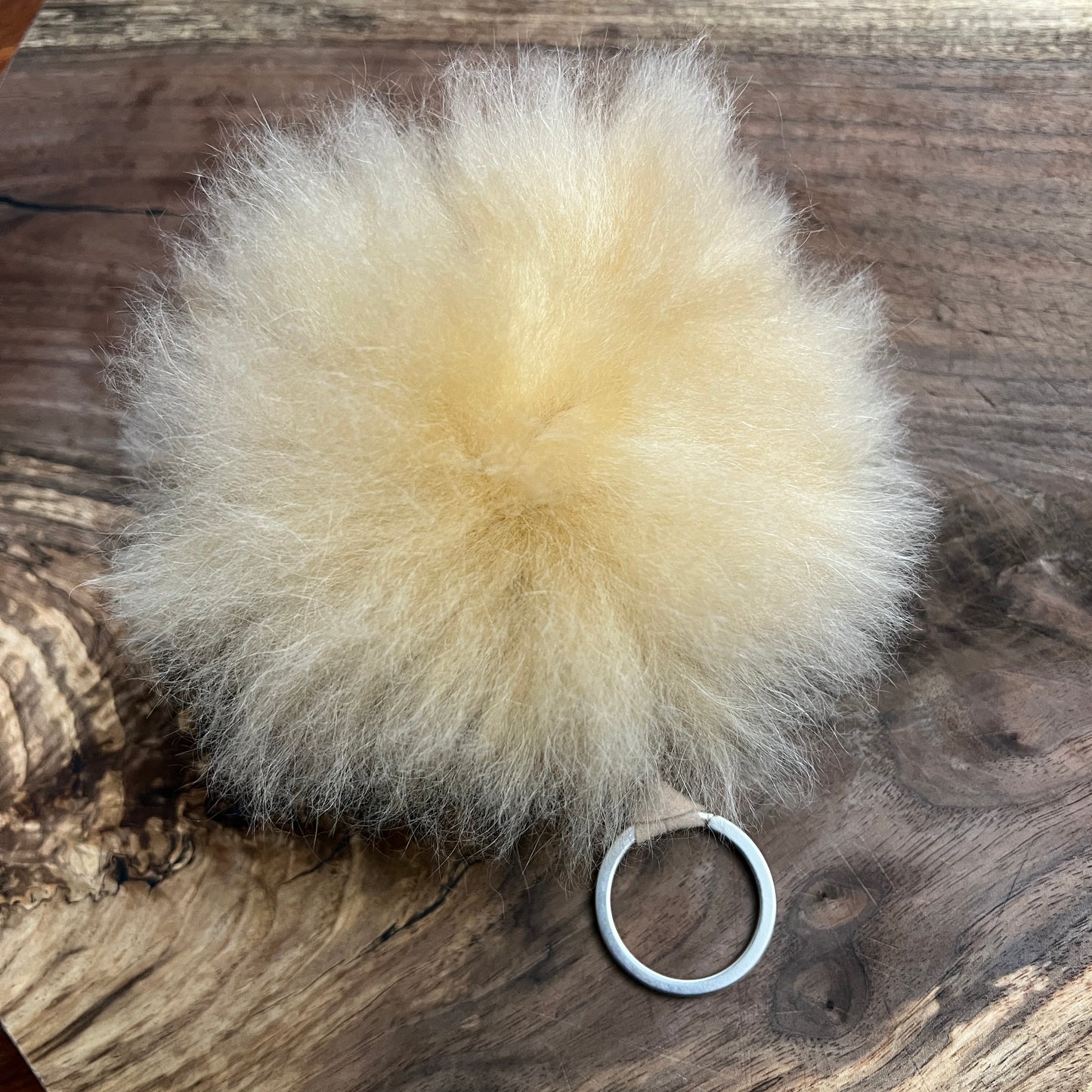 Luxury Baby Alpaca Fur Pom Pom Keychain – Handmade Purse Charm