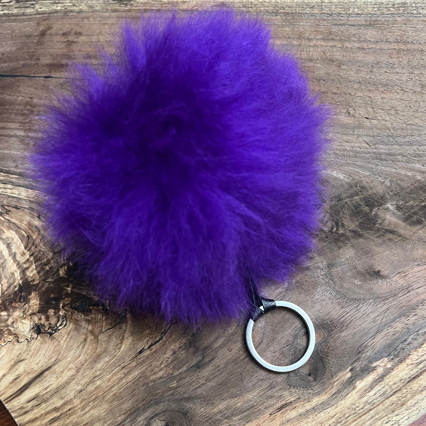 Luxury Baby Alpaca Fur Pom Pom Keychain – Handmade Purse Charm
