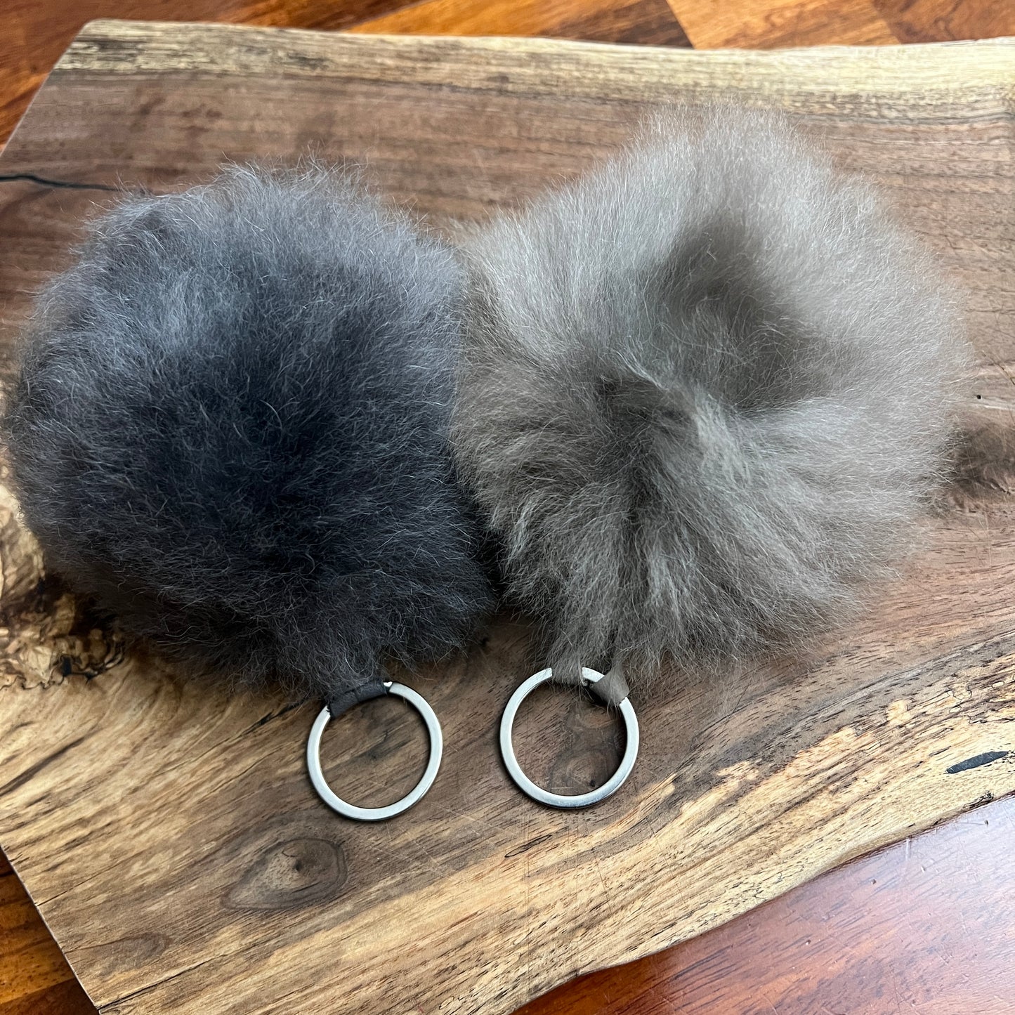 Luxury Baby Alpaca Fur Pom Pom Keychain – Handmade Purse Charm