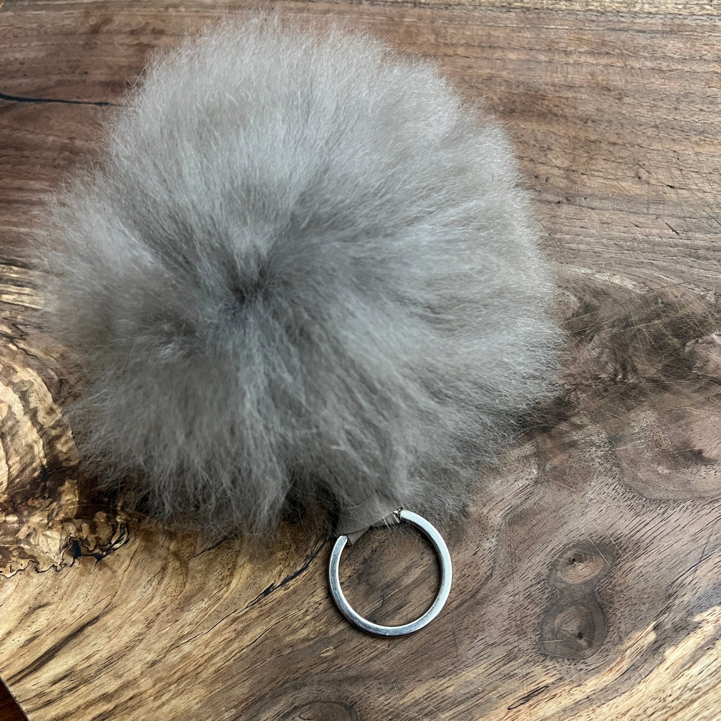 Luxury Baby Alpaca Fur Pom Pom Keychain – Handmade Purse Charm