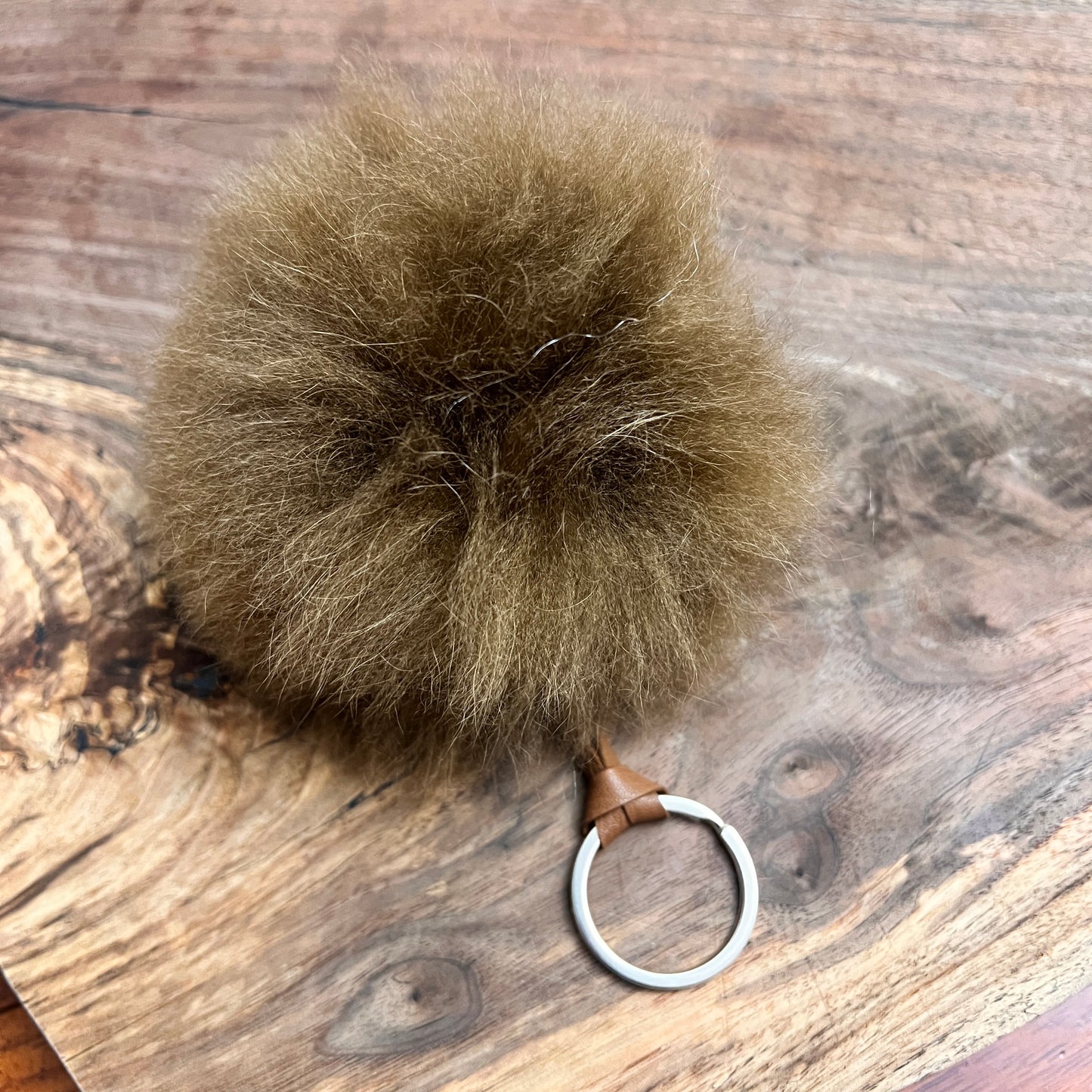 Luxury Baby Alpaca Fur Pom Pom Keychain – Handmade Purse Charm