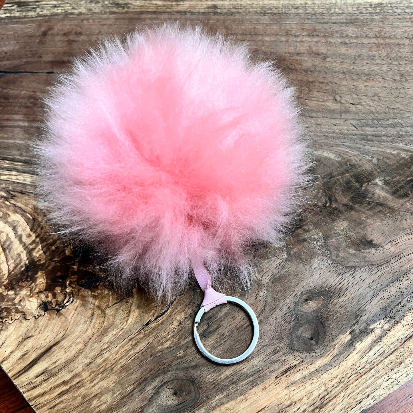 Luxury Baby Alpaca Fur Pom Pom Keychain – Handmade Purse Charm