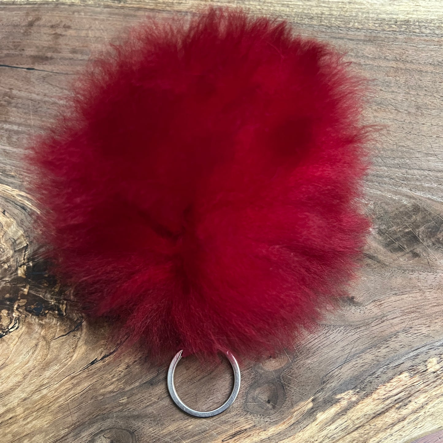 Luxury Baby Alpaca Fur Pom Pom Keychain – Handmade Purse Charm