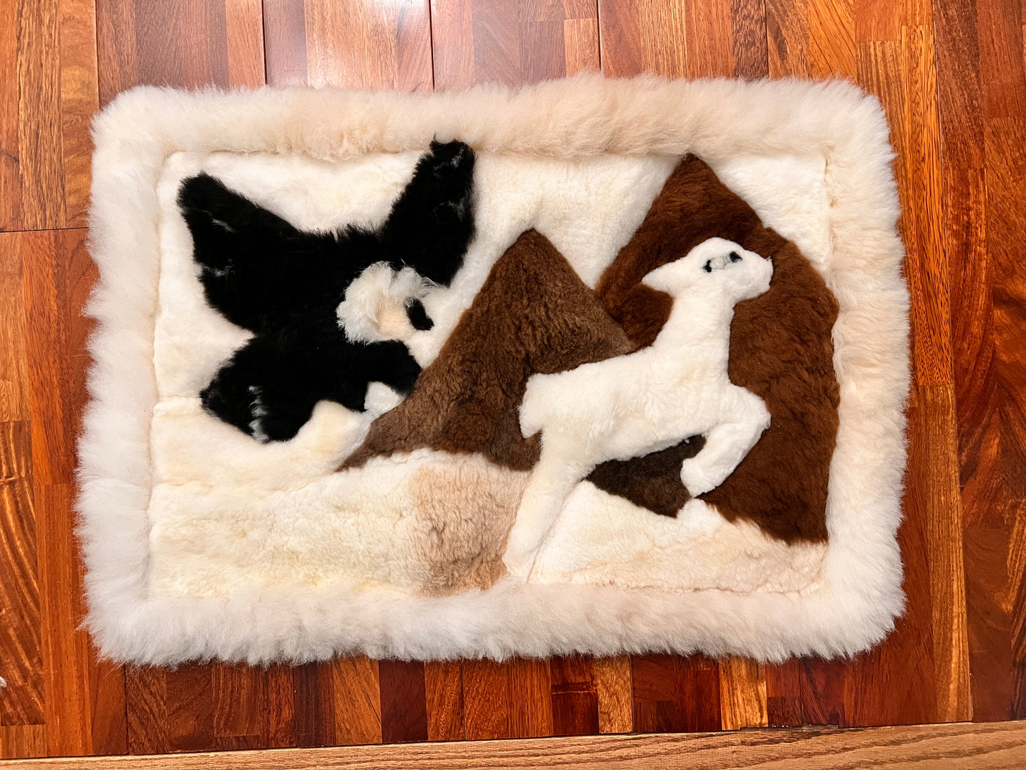 Alpaca Fur Dog bed or bedside Rug