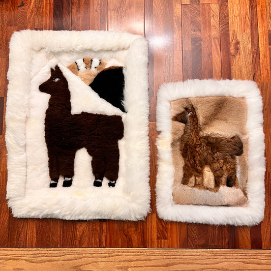 Alpaca Fur Dog bed or bedside Rug