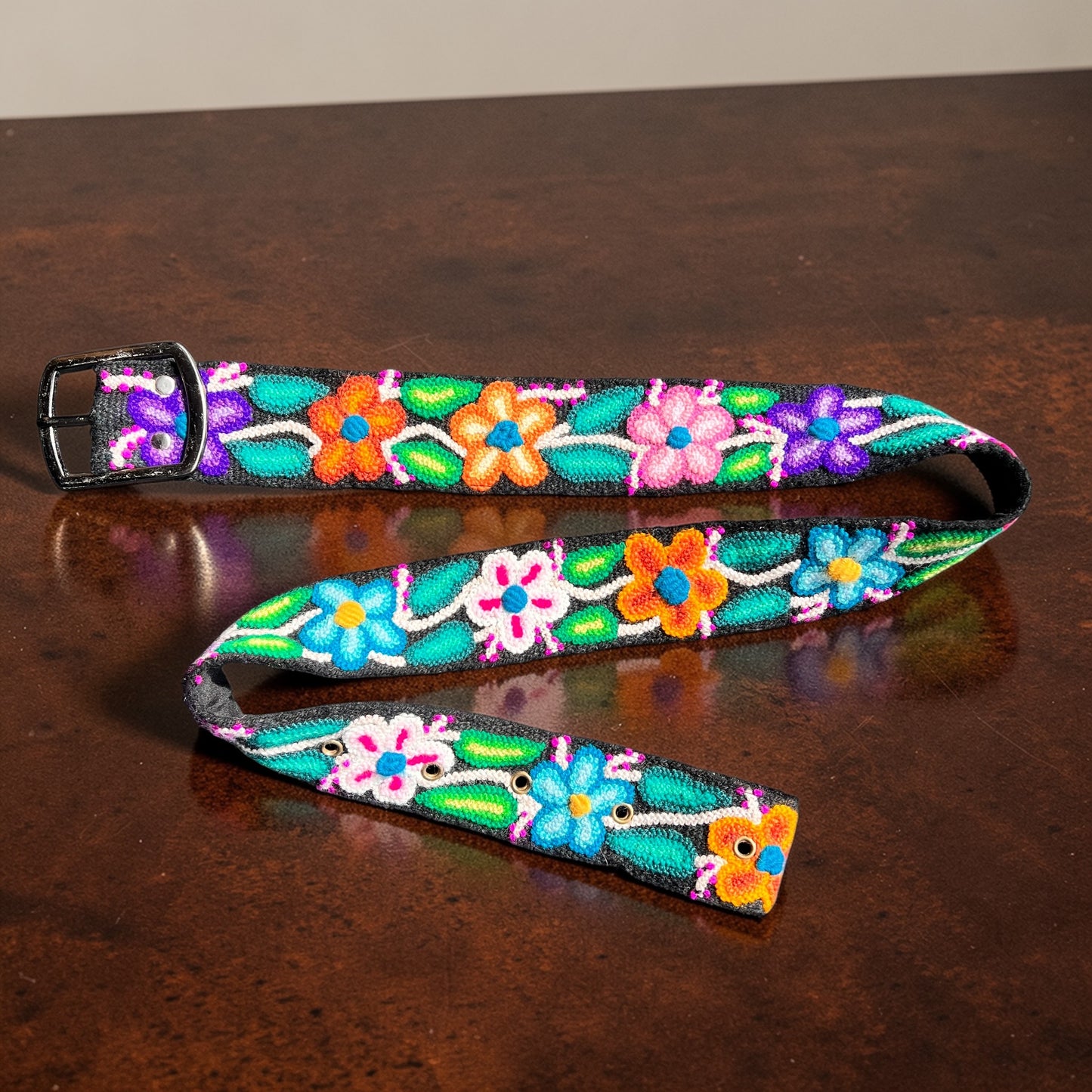 Hand-Embroidered Peruvian Belt – SIZE MEDIUM / LARGE