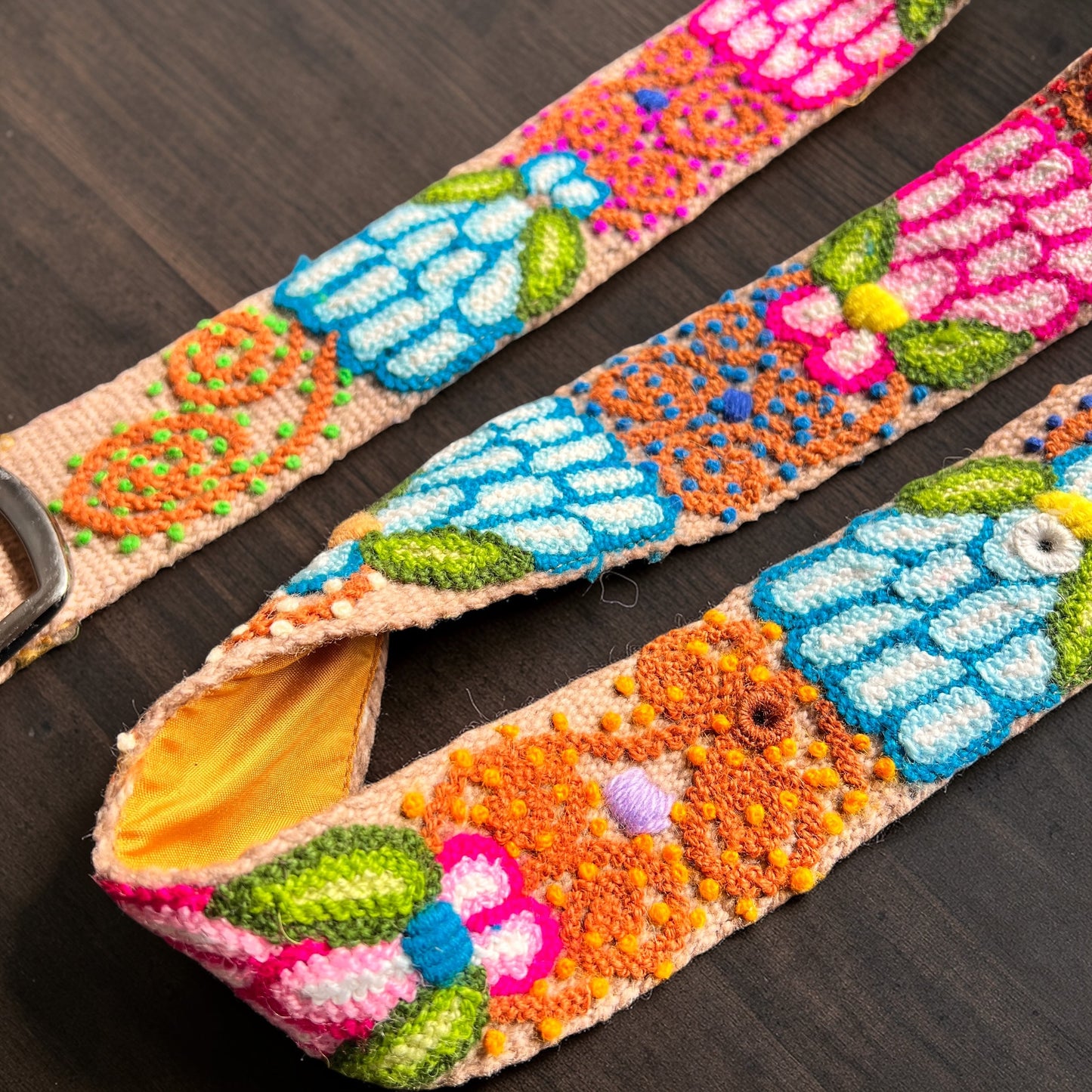 Hand-Embroidered Peruvian Belt – SIZE MEDIUM / LARGE